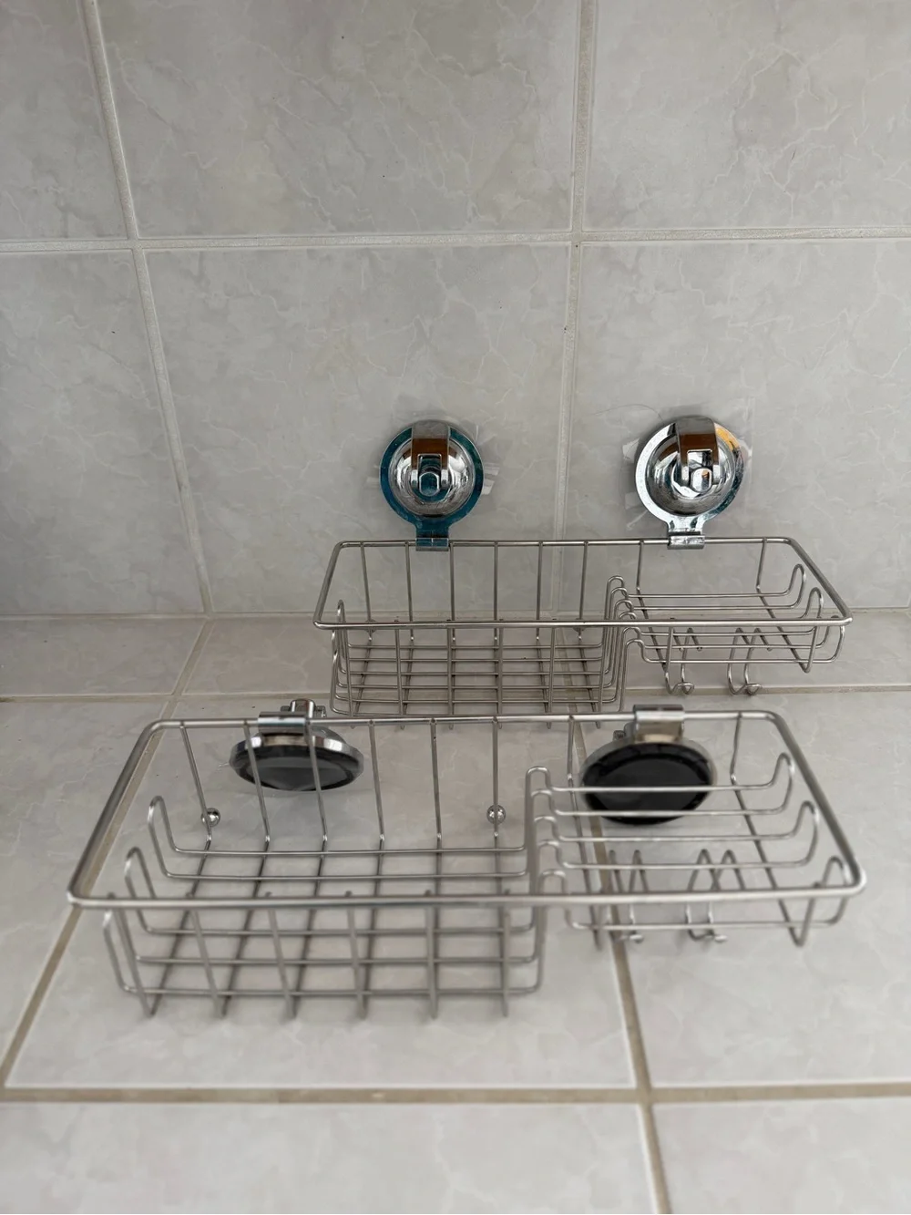 Stainless Steel Suction Cup Shower Caddy